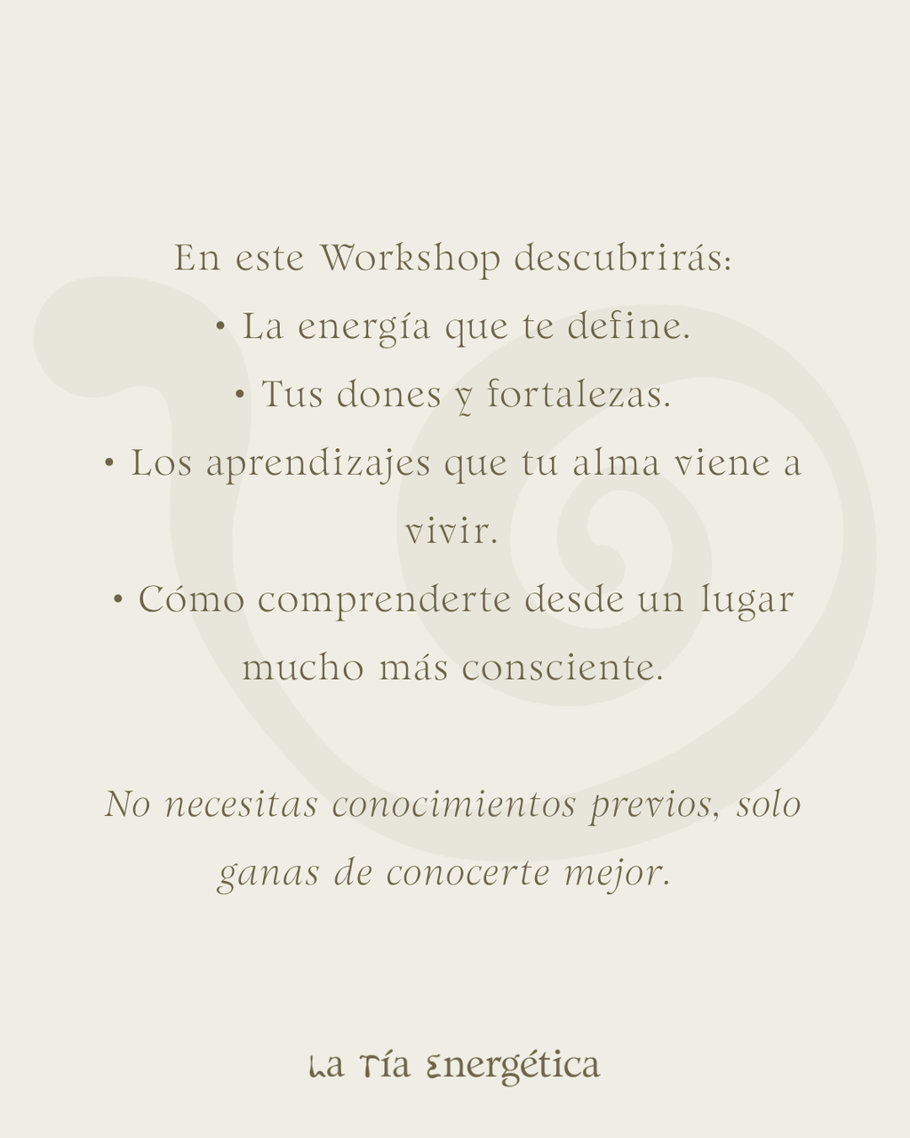 WORKSHOP NUMEROLOGÍA