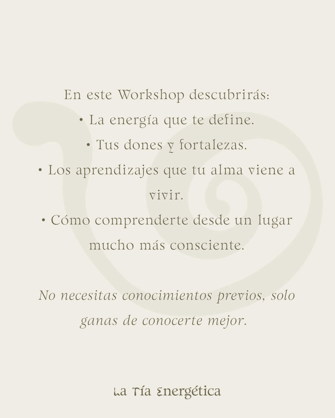 WORKSHOP NUMEROLOGÍA
