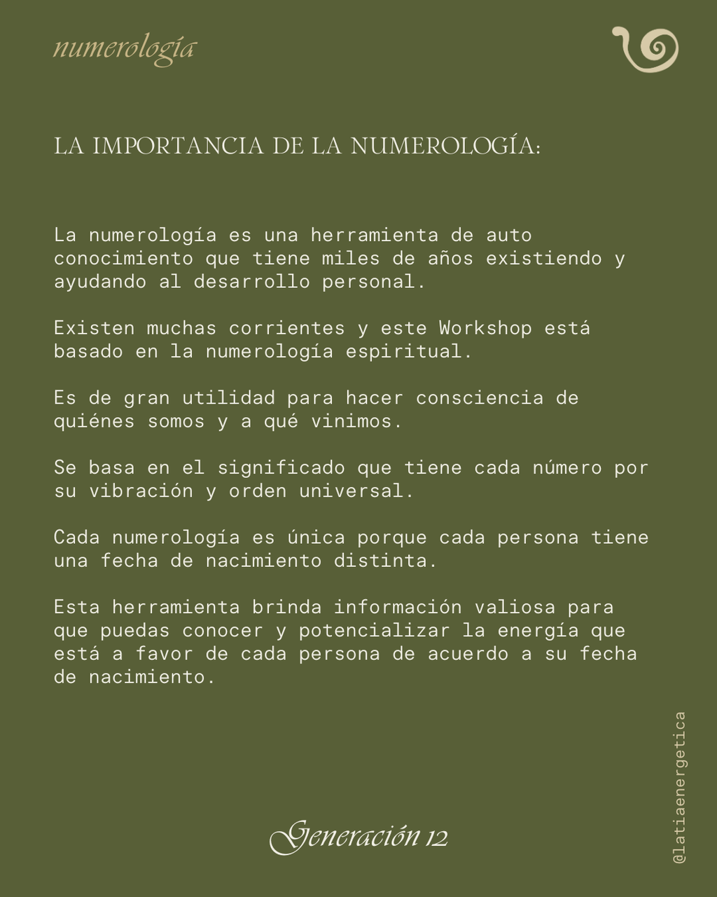 Certificación de Numerología