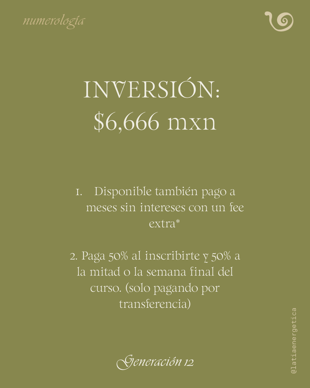 Certificación de Numerología